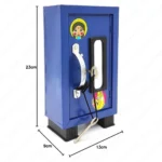 Cute Almirah Style Coin Box Piggy Bank Gullak for Kids – Multicolor Mini Locker with 2 Keys & 3 Storage Sections - Image 5