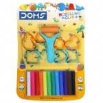Doms Modelling Clay – 12 Vibrant Shades | 150g Non-Toxic Clay Set for Kids | Soft & Reusable DIY Craft Clay Activity Toys