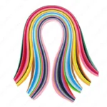 Quilling Paper Strips – 3mm/ 5mm/ 7mm/ 10mm/ 15mm Width Multicolour Craft Paper for DIY Art & Craft Projects (Pack of 100 pcs Strip) - Image 2