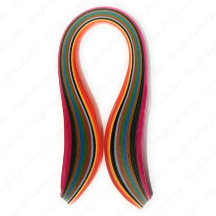Quilling Paper Strips – 3mm/ 5mm/ 7mm/ 10mm/ 15mm Width Multicolour Craft Paper for DIY Art & Craft Projects (Pack of 100 pcs Strip) Art and Craft