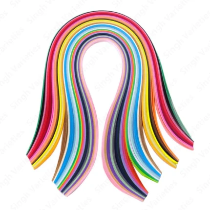 Quilling Paper Strips – 3mm/ 5mm/ 7mm/ 10mm/ 15mm Width Multicolour Craft Paper for DIY Art & Craft Projects (Pack of 100 pcs Strip) Art and Craft