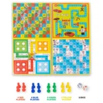 Ratnas 5 in 1 Original Business Junior Board Game with Plastic Coins – Fun Learning Game Set for Kids, Party & Family Play (Model 1231) Board & Card Games