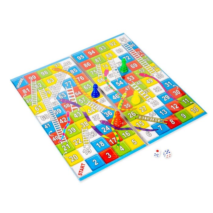 Ratnas Little 2 in 1 Classic Strategy Game – Snakes and Ladders with Ludo for Kids and Family Fun - Image 3