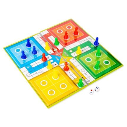 Ratnas Little 2 in 1 Classic Strategy Game – Snakes and Ladders with Ludo for Kids and Family Fun Board & Card Games