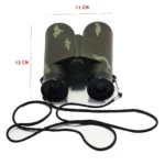 Toy Military Binoculars for Kids – 4x35mm Doorbeen with Realistic Design | Army Green Color | Educational Outdoor Toy for Age 3+ (Pack of 1) - Image 3