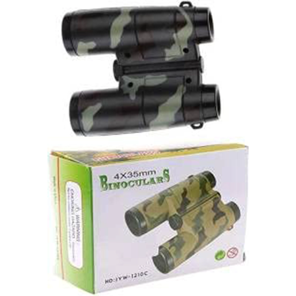 Toy Military Binoculars for Kids – 4x35mm Doorbeen with Realistic Design | Army Green Color | Educational Outdoor Toy for Age 3+ (Pack of 1) Baby & Toddler (0-3 Years)