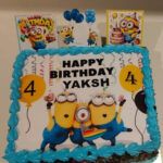 Delicious Fresh Cream Cake – Minion Theme Cake - Image 2
