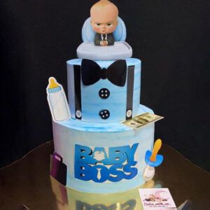 Delicious Fresh Cream Cake – Boss Baby Birthday Celebration