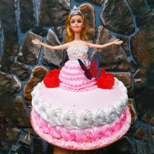 Delicious Fresh Cream Cake – Barbie Doll Cake