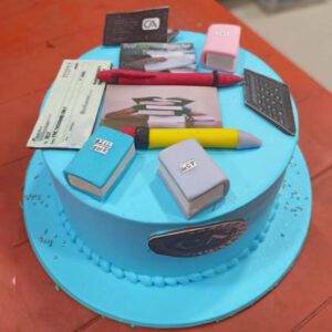 Delicious Fresh Cream Cake – Chartered Accountant Theme Cake