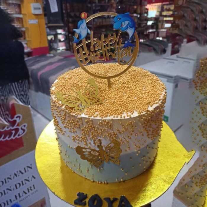 Delicious Fresh Cream Cake – Happy Birthday Celebration Cake - Image 1