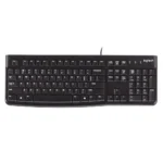 Logitech K120 Wired Keyboard – Comfortable, Durable, Spill-Resistant Design for Home, Office & Laptop Use