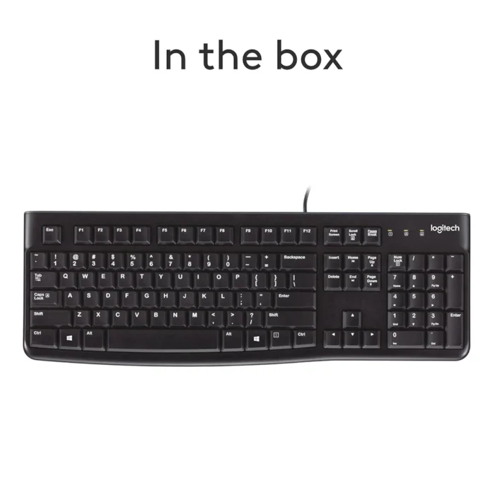 Logitech K120 Wired Keyboard – Comfortable, Durable, Spill-Resistant Design for Home, Office & Laptop Use - Image 6