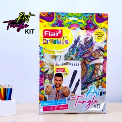 Flair Art Tangle Kit – Complete Creative Set for Drawing, Coloring, Sketching, DIY Art & Relaxation By Age Group