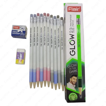 Flair Glow 2.0mm Mechanical Pencil – Glow in the Dark, Smooth Writing & Drawing Pencil for Students and Professionals Mechanical Pencil Lead