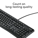 Logitech K120 Wired Keyboard – Comfortable, Durable, Spill-Resistant Design for Home, Office & Laptop Use Computers Accessories