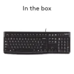 Logitech K120 Wired Keyboard – Comfortable, Durable, Spill-Resistant Design for Home, Office & Laptop Use Computers Accessories