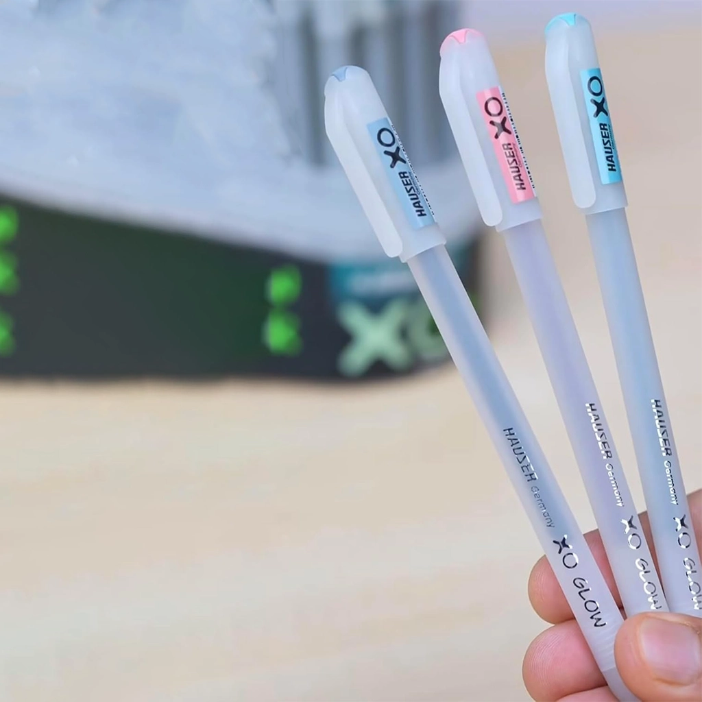 Hauser XO Glow Ball Pen-5 Hauser XO Glow Ball Pen – Smooth Writing, Bright Ink, Comfortable Grip, Stylish Glow Body (Pack of 1) - Image 5