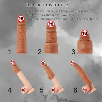 Jumbo Reusable Stream Dragon Silicone Condom for Men – Natural Feel, Dotted Design, Premium Pack (Pack of 1) Health & Personal Care