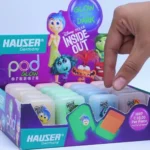 Hauser POD Glow-in-the-Dark Erasers – Soft, Non-Dust, Long-Lasting Clean Erasing for School & Office Use Eraser