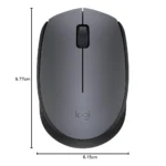 Logitech Wireless Mouse M171 Grey – 2.4GHz Reliable Connection, Compact Design, Long Battery Life Computers Accessories