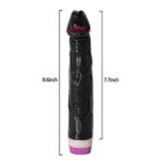 Silicone 8.7” Personal Dildo Massager for Women | G-Spot Ergonomic Vibrating Wellness Tool (Black) Health & Personal Care