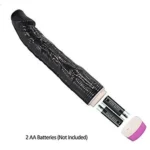 Silicone 8.7” Personal Dildo Massager for Women | G-Spot Ergonomic Vibrating Wellness Tool (Black) Health & Personal Care