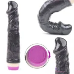 Silicone 8.7” Personal Dildo Massager for Women | G-Spot Ergonomic Vibrating Wellness Tool (Black) Health & Personal Care