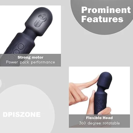 Body Massager for Men & Women | Handheld Waterproof Personal Vibrator for Full Body Relief (Pack of 1) Health & Personal Care