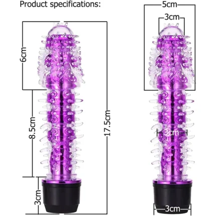 Classic Vibrator for Women | Dragon Beard Stick with Crystal Barbed Design & Vibrating Stimulation (Pack of 1) Health & Personal Care