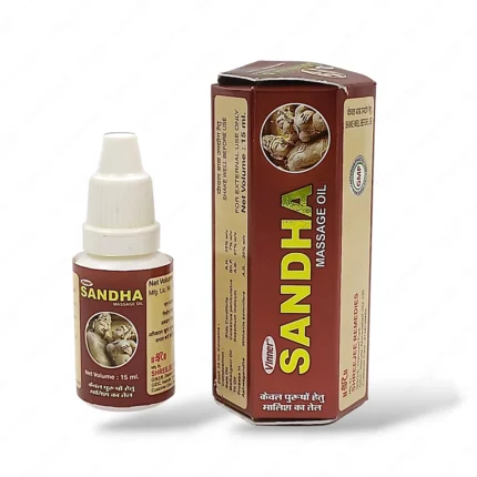 Sandha Massage Oil for Men 15ml – Herbal Body Massage Oil for Strength, Relaxation & Daily Wellness Support Health & Personal Care