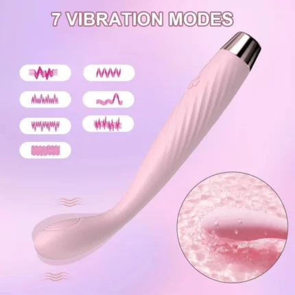 Portable Bendy 7 Modes G-Spot Vibrating Massager – Waterproof Electric Massage Wand Health & Personal Care