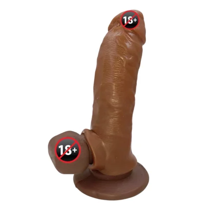 Realistic Silicon Dildo with Strong Suction Cup - Flexible Body-Safe Adult Toy for Shower & Wall Health & Personal Care