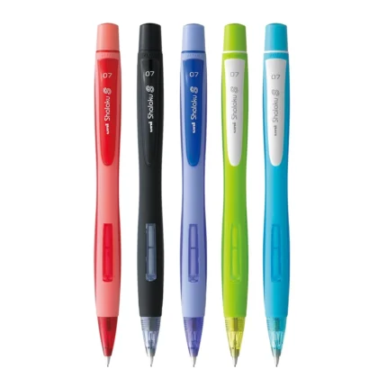 Uni-ball Shalaku Mechanical Pencil with Rubberized Body & Side Click Mechanism – Smooth Grip for Study & Office (Pack of 1) Stationery