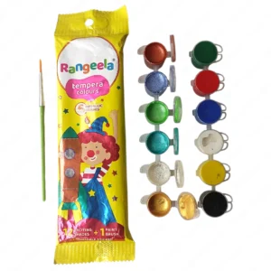 Pidilite Rangeela Tempera Colours - Metallic 12 Shades (Pack of 1)