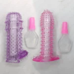 New Extra Dotted Thin Silicone Crystal Condom – Washable & Reusable, Extra Timing & Pleasure (Combo Pack of 2) - Image 3