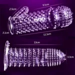 New Extra Dotted Thin Silicone Crystal Condom – Washable & Reusable, Extra Timing & Pleasure (Combo Pack of 2) - Image 4