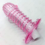 New Extra Dotted Thin Silicone Crystal Condom – Washable & Reusable, Extra Timing & Pleasure (Regular Sleeve) - Image 3