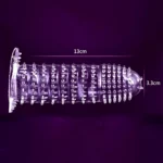New Extra Dotted Thin Silicone Crystal Condom – Washable & Reusable, Extra Timing & Pleasure (Regular Sleeve) - Image 4