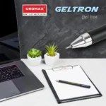 Unomax Geltron Gel Pen – Smooth Writing, Fast Dry Ink, Comfortable Grip for School & Office Use Gel Pen (Roller)