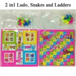 2-in-1 Ludo & Snakes and Ladders Set