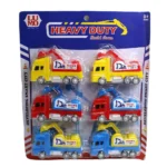 603J Mini JCB Pull Back Car Set, 3.25 Inch