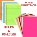 A4 Hard Project Paper, Mix Color, 20 Sheets
