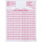A4 OMR Answer Sheet, Loose