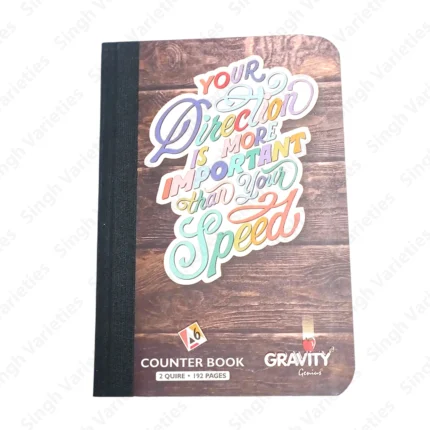A6 Gravity Counter Book Diary, 148x105mm