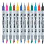 Add Gel Calligraphy Pen Set, Twin Tip, 12 Pcs - Image 4