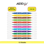 Add Gel Softline Colouring Pen Set, 12 Pcs - Image 2