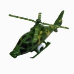 Army Helicopter Pull String Toy, 10 Inch - Image 2