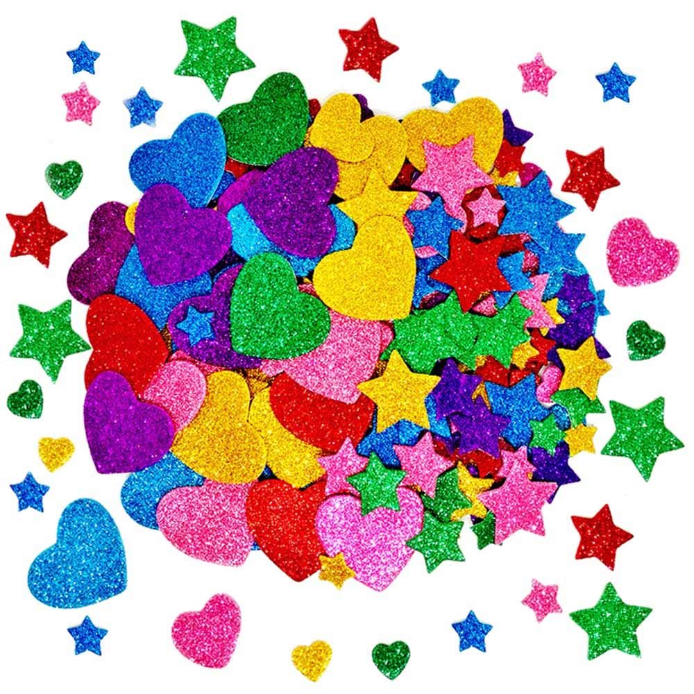 art-and-craft-glitter-foam-stickers.jpg Glitter Foam Stickers, Art & Craft - Image 1
