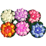 Artificial LED Floating Lotus Flowers, Pack of 6 - Image 3